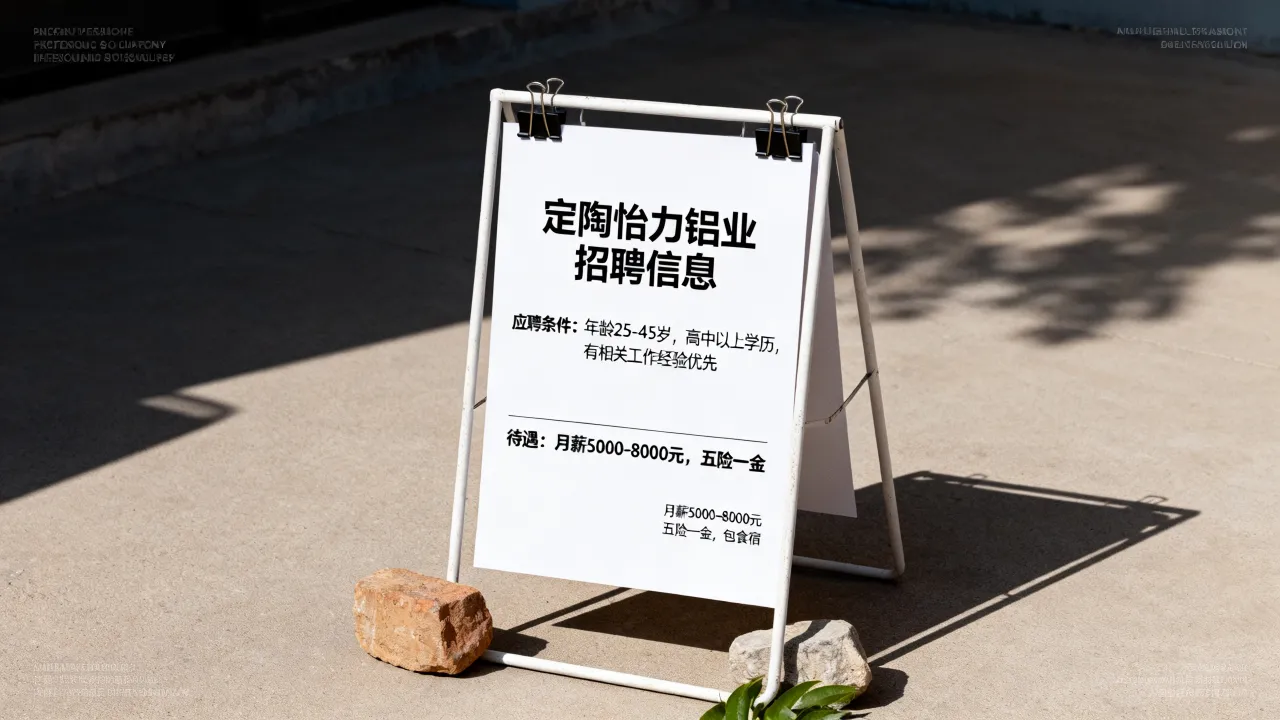 定陶怡力铝业招聘信息在哪里,具体应聘条件和待遇如何?-图2 定陶怡力铝业招聘信息在哪里,具体应聘条件和待遇如何?-图2