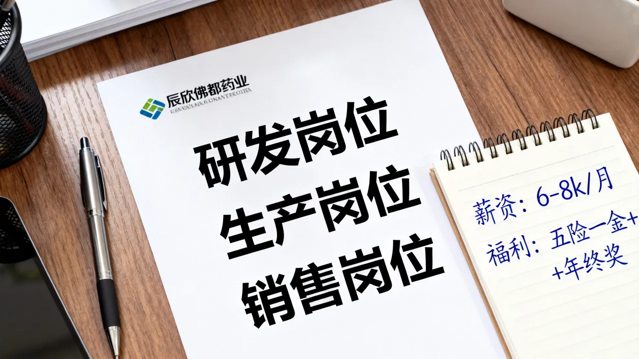 辰欣佛都药业招聘有哪些岗位?,薪资待遇怎么样