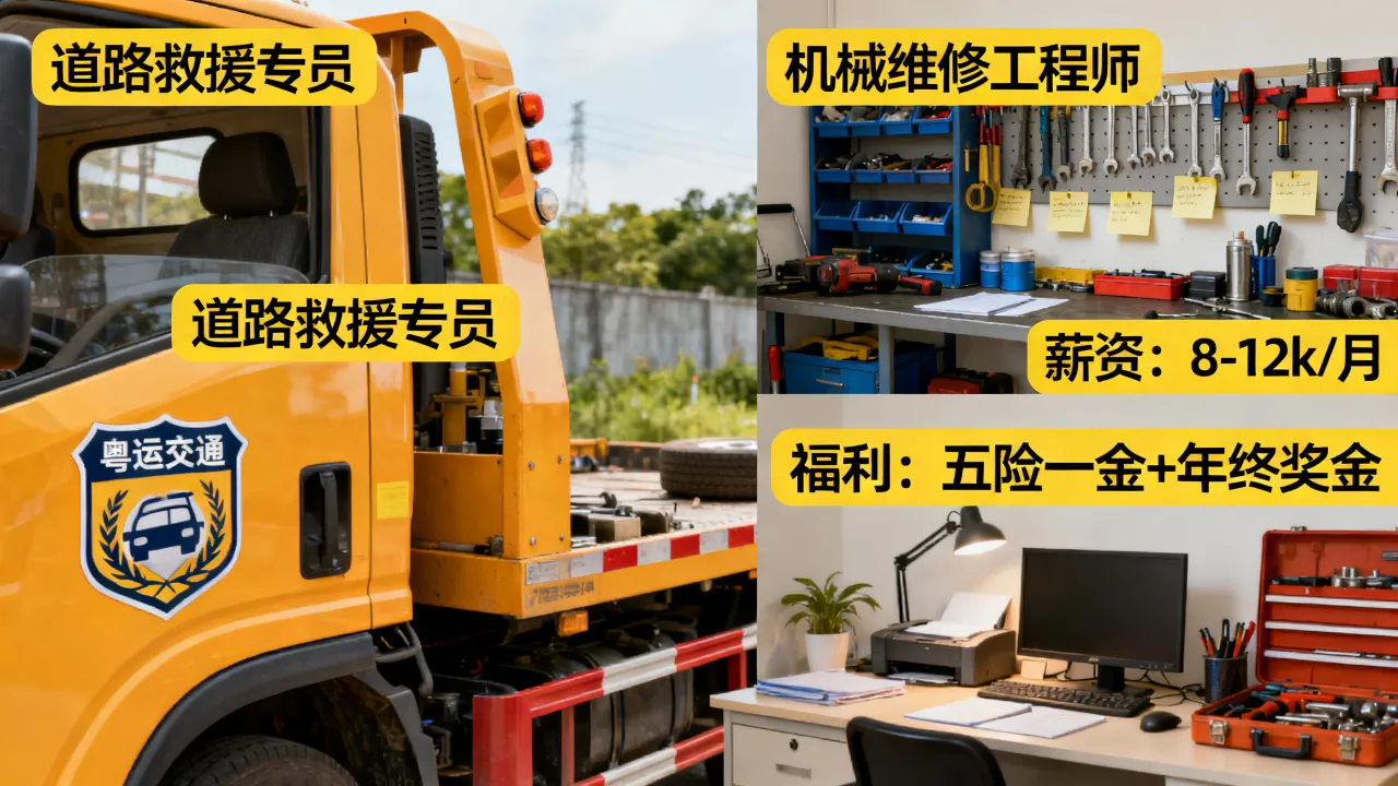 粤运交通拯救公司招聘岗位有哪些,待遇怎么样?