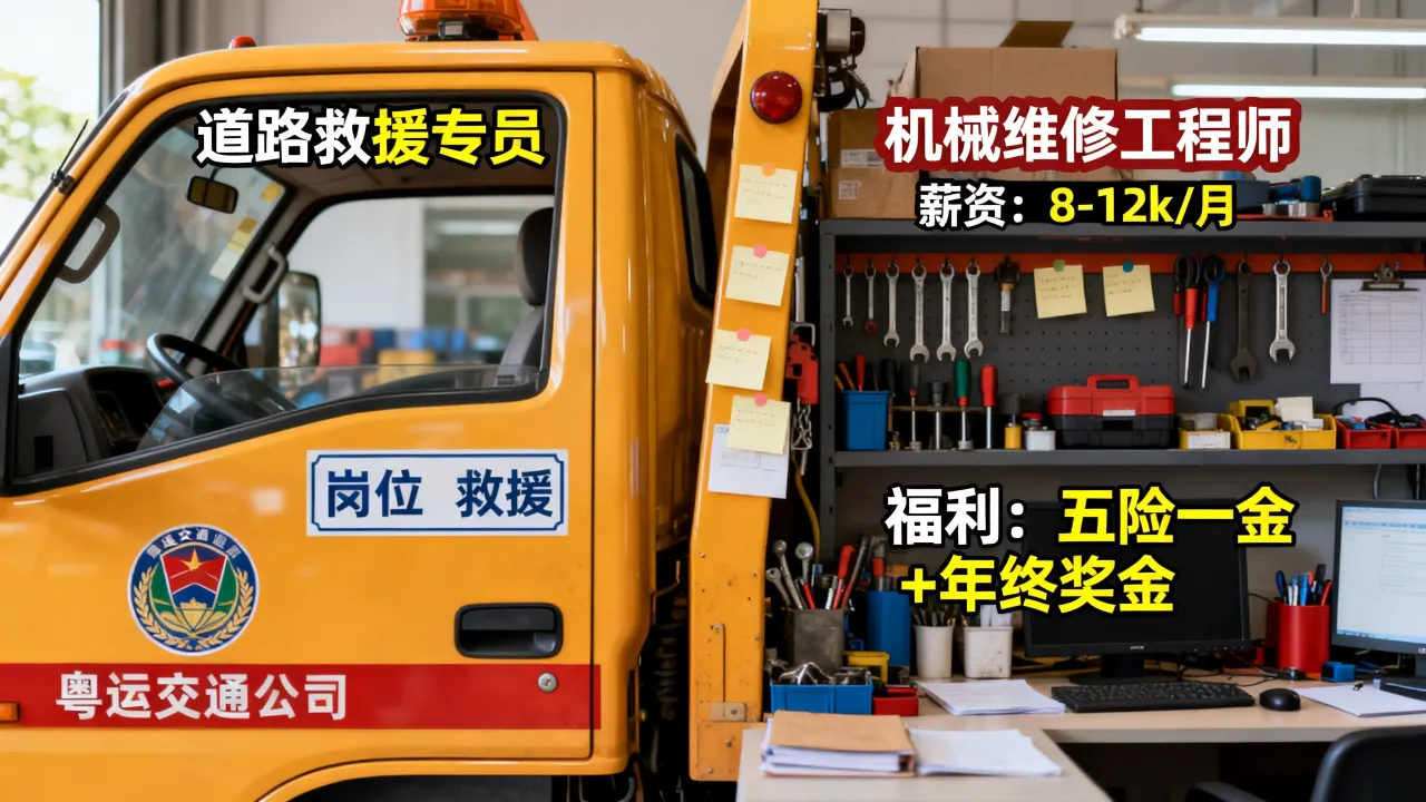 粤运交通拯救公司招聘岗位有哪些,待遇怎么样?-图2 粤运交通拯救公司招聘岗位有哪些,待遇怎么样?-图2