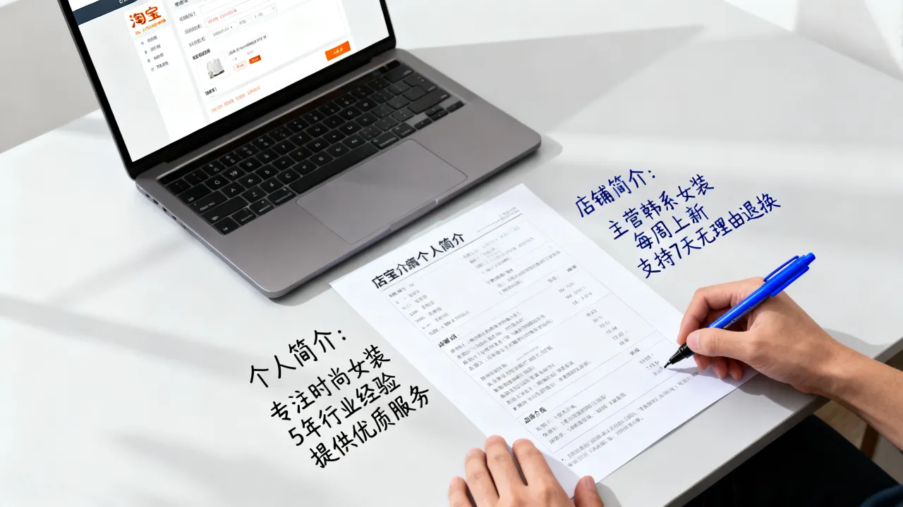 淘宝简历怎么填写，个人简介和店铺介绍有什么不同