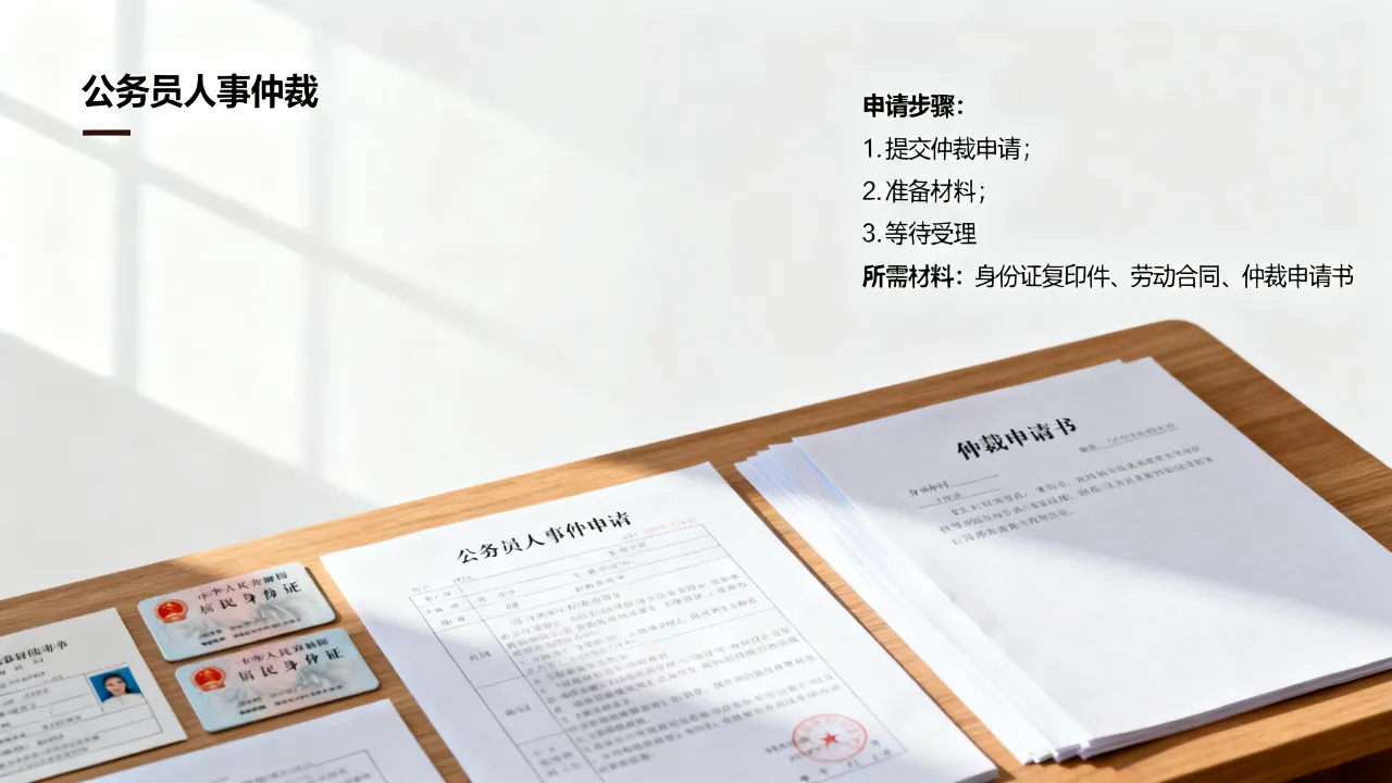 公务员人事仲裁怎么申请?,公务员人事仲裁需要什么材料