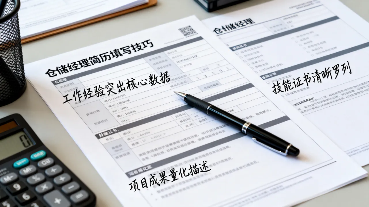 仓储经理怎么填?简历填写技巧与注意事项-图3 仓储经理怎么填?简历填写技巧与注意事项-图3