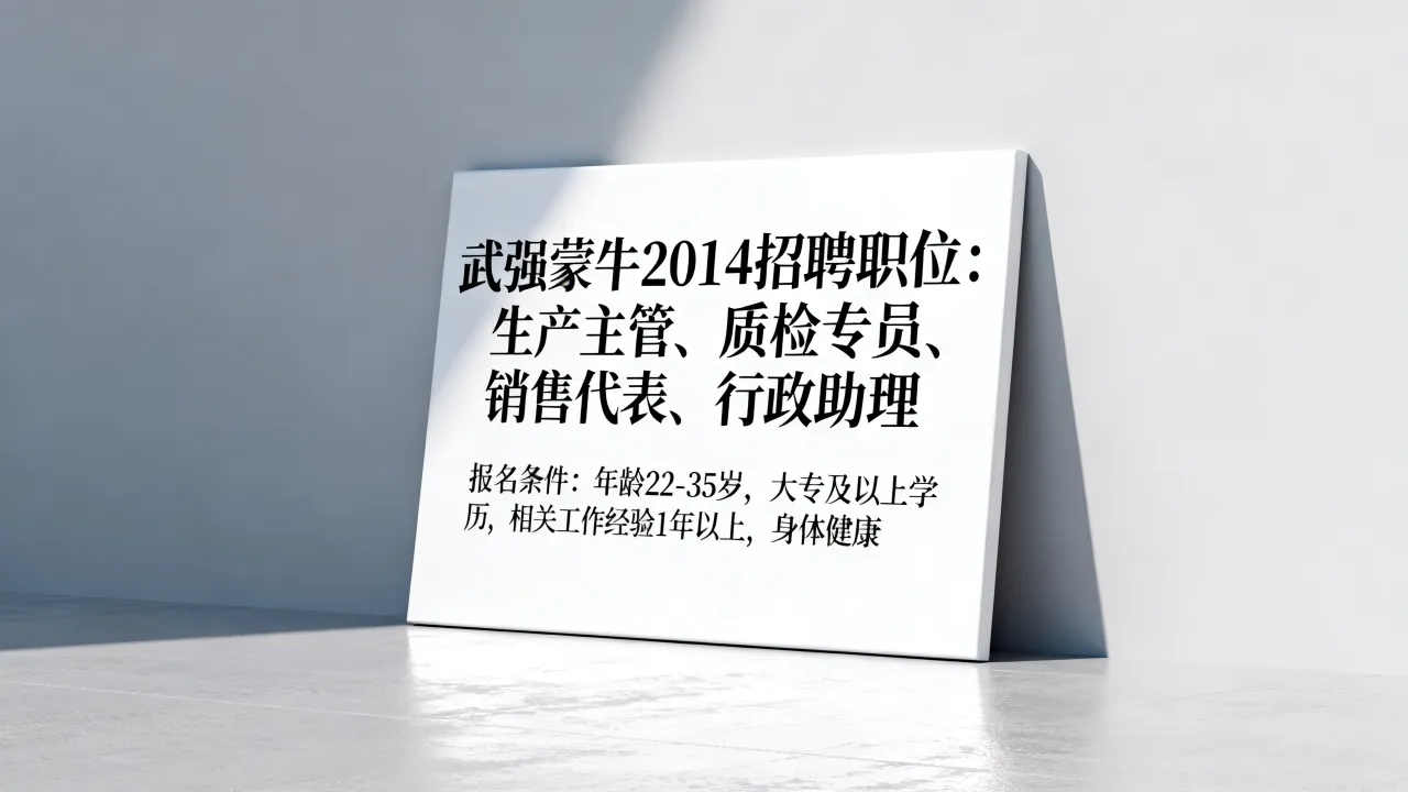 武强蒙牛2014招聘职位有哪些？报名条件是什么？