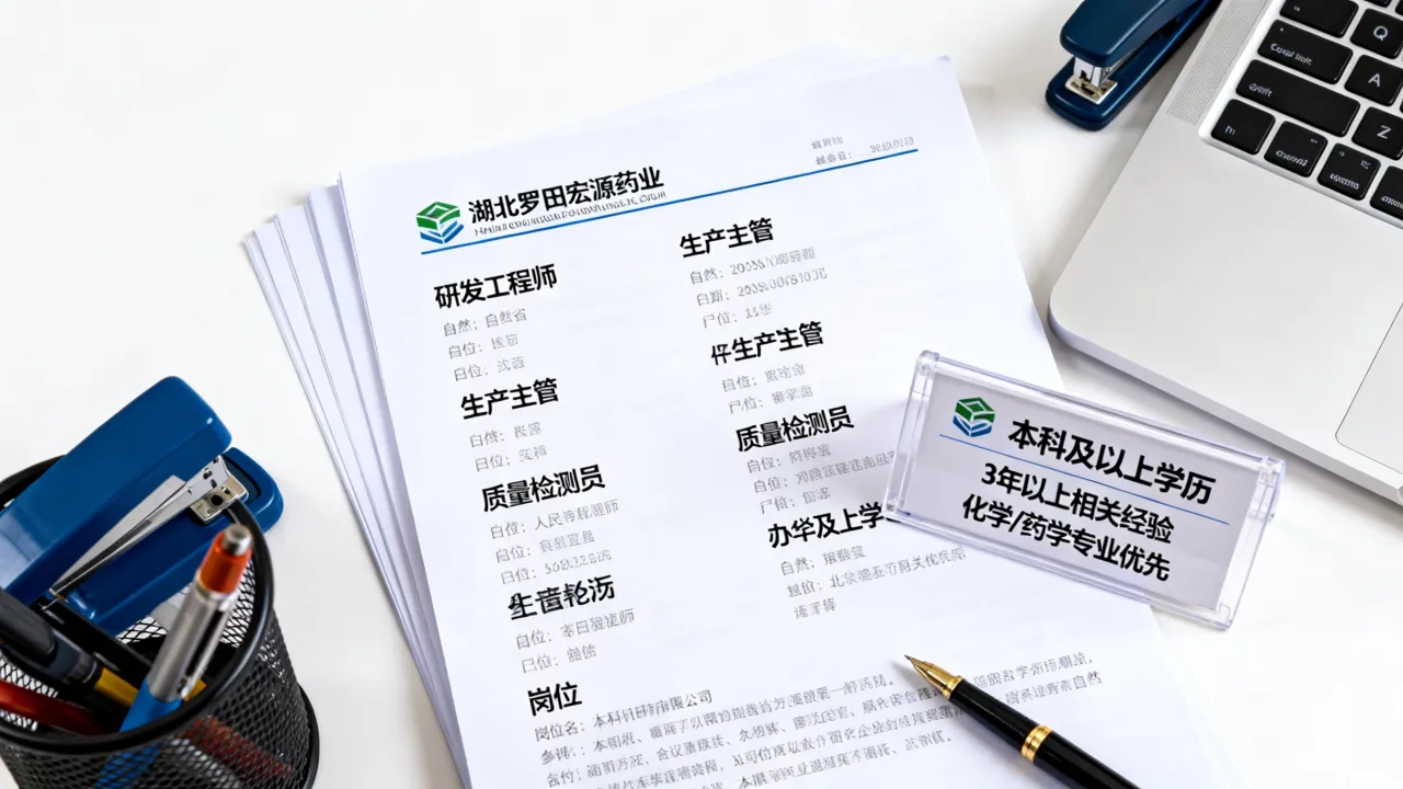 湖北罗田宏源药业招聘岗位有哪些，宏源药业招聘条件是什么