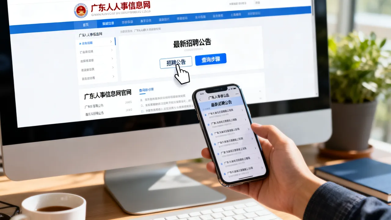 广东人事信息网官网是什么？怎么查最新招聘公告？-图1