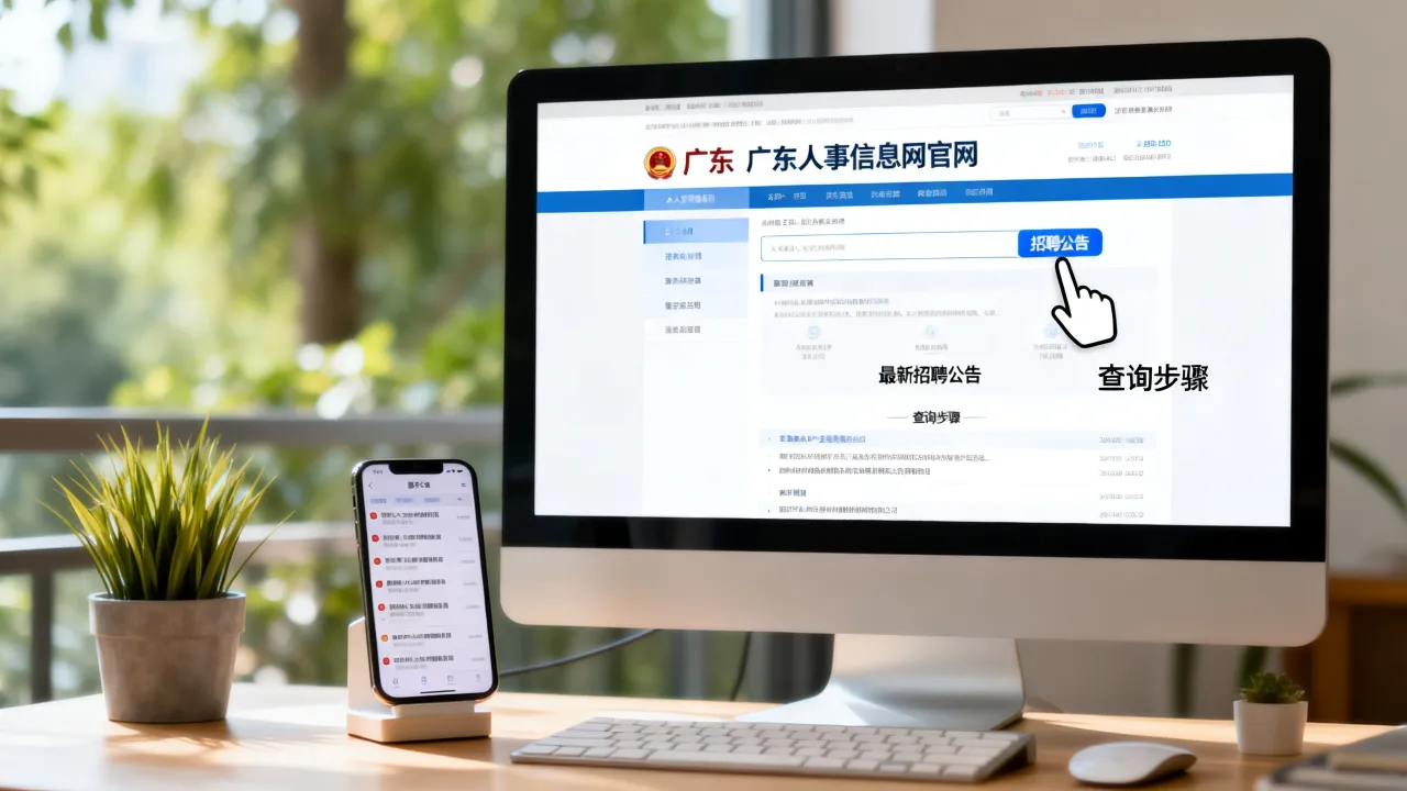 广东人事信息网官网是什么？怎么查最新招聘公告？-图2