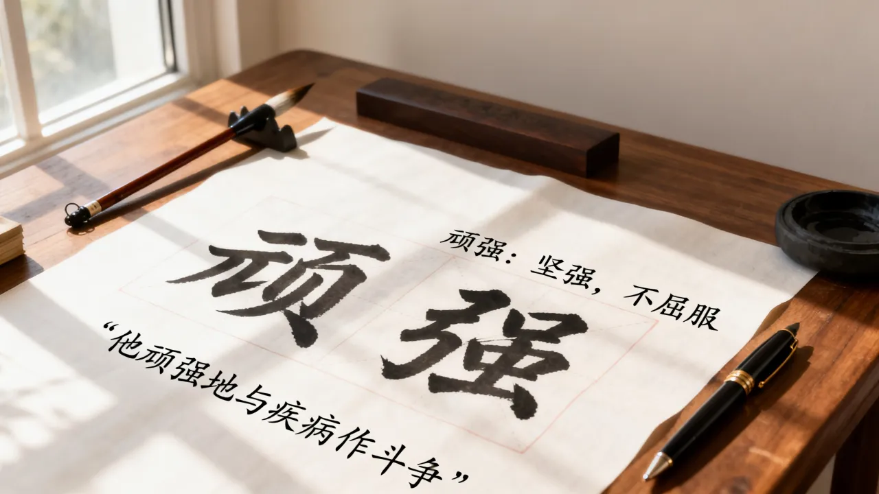 顽强怎么写?顽强怎么写才好看,顽强是什么意思及造句?-图2 顽强怎么写?顽强怎么写才好看,顽强是什么意思及造句?-图2