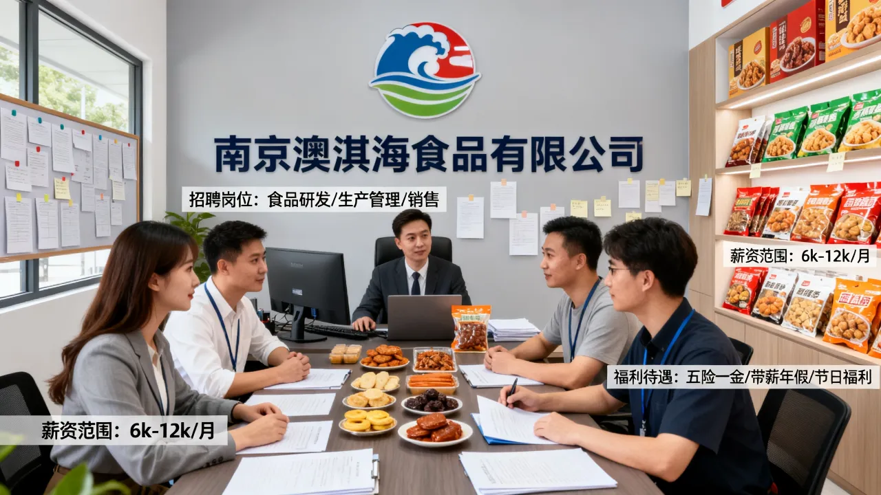 南京澳淇海食品招聘靠谱吗,待遇怎么样值得去吗?-图1 南京澳淇海食品招聘靠谱吗,待遇怎么样值得去吗?-图1