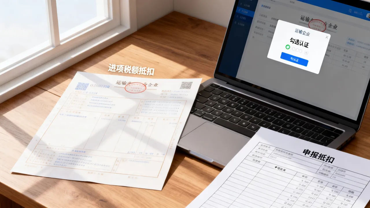 运输企业如何抵扣进项税额?运输发票勾选认证后怎么申报抵扣-图3 运输企业如何抵扣进项税额?运输发票勾选认证后怎么申报抵扣-图3