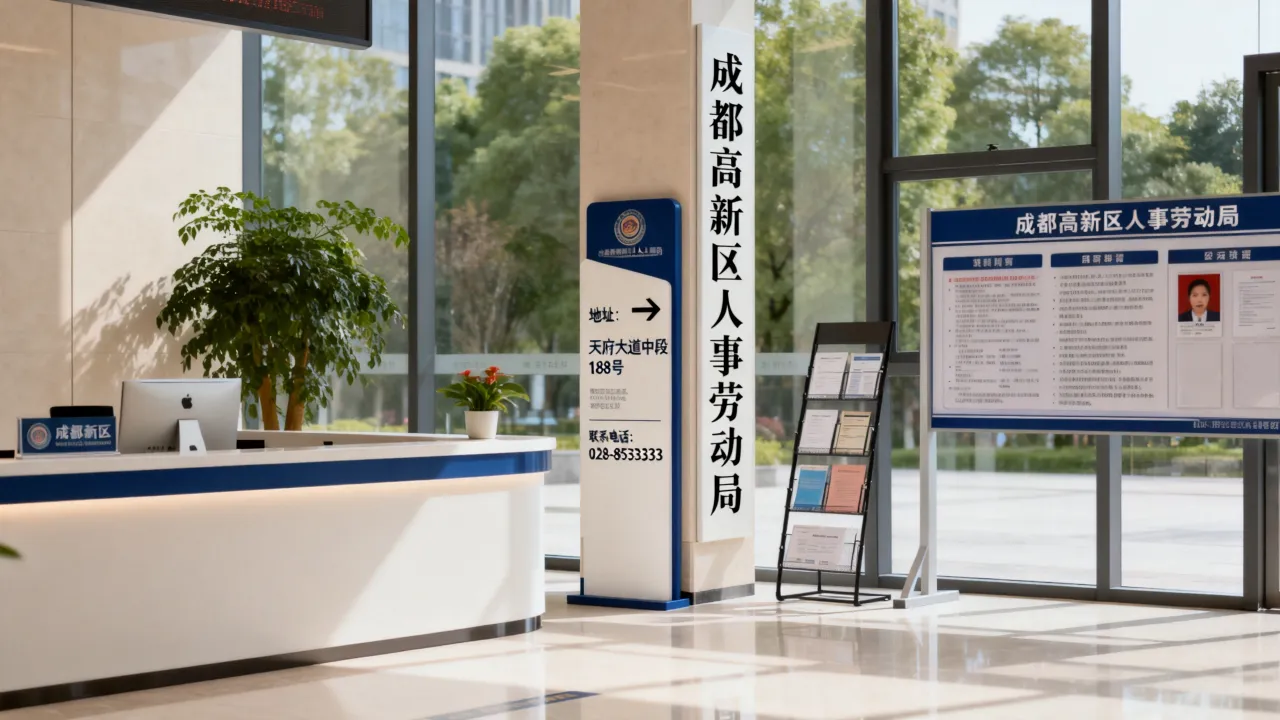成都高新区人事劳动局具体位置在哪里,怎么联系?