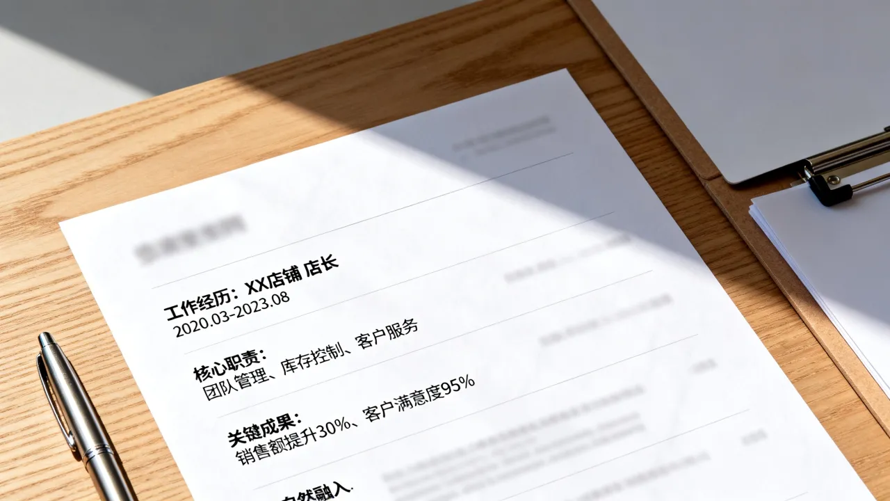 做过店长工作经历在简历上怎么写好,简历怎么写-图2 做过店长工作经历在简历上怎么写好,简历怎么写-图2