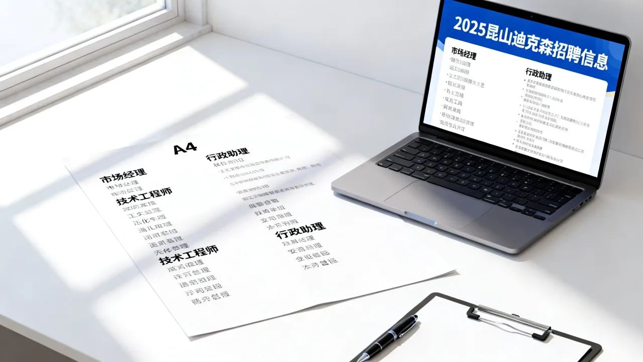 昆山迪克森招聘职位有哪些,2025招聘信息怎么查