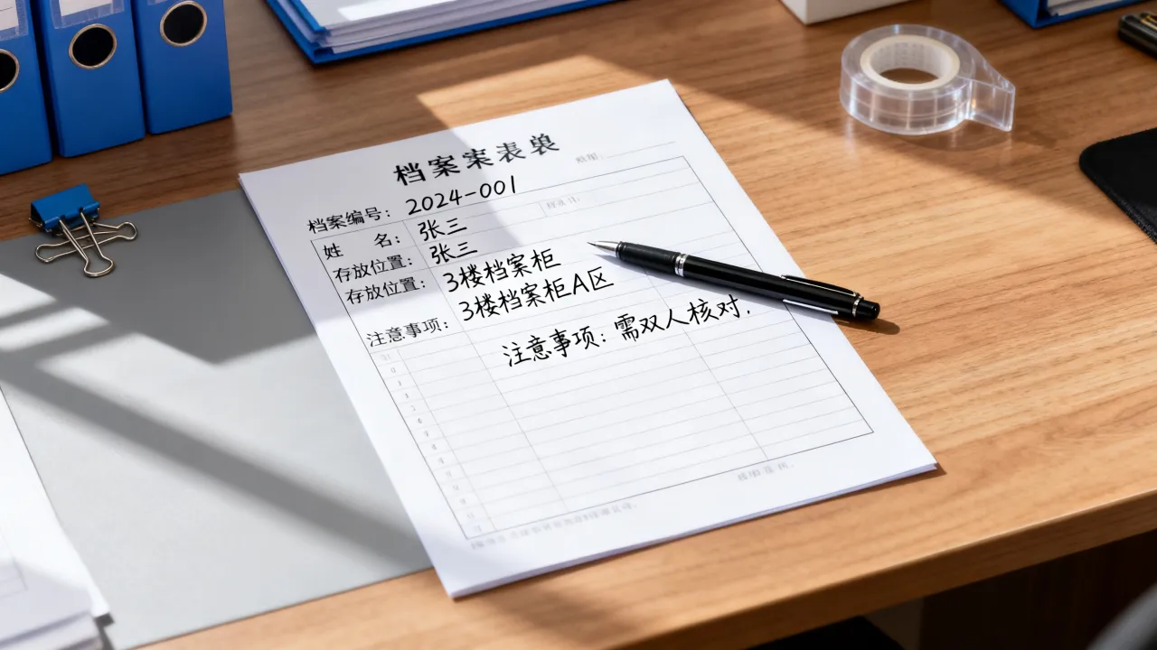 档案清单怎么填,档案清单填写模板及注意事项有哪些?