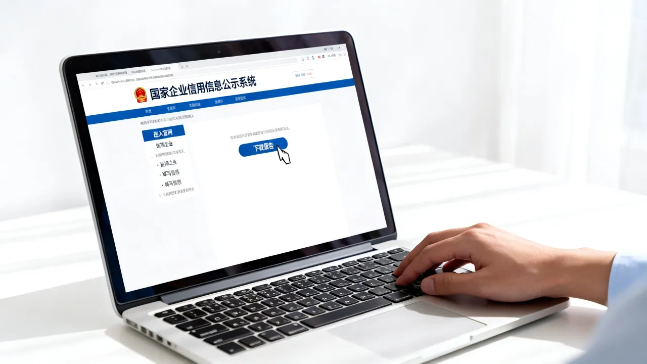 怎么样下载公示系统，如何在国家企业信用信息公示系统官网下载报告？