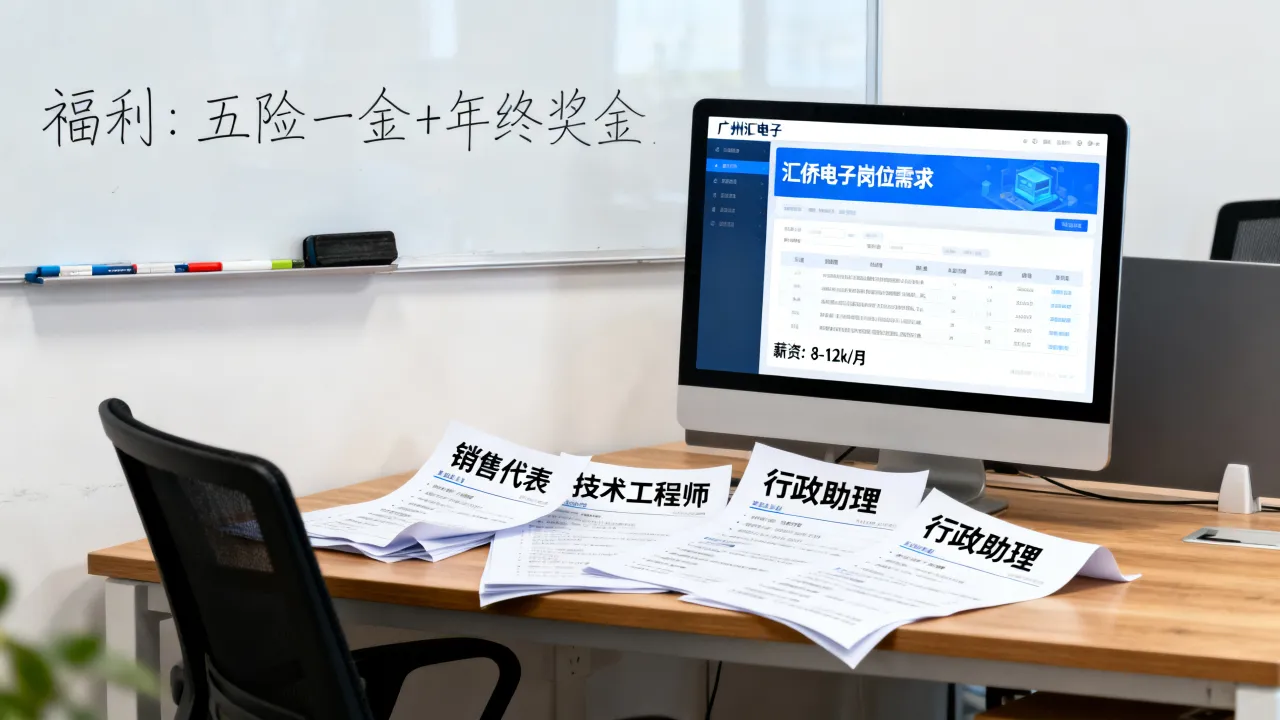 广州汇侨电子招聘职位有哪些?汇侨电子招聘岗位及工资待遇如何?