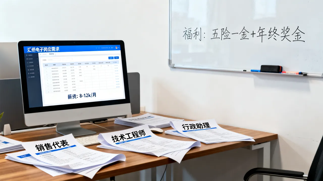 广州汇侨电子招聘职位有哪些？汇侨电子招聘岗位及工资待遇如何？-图2