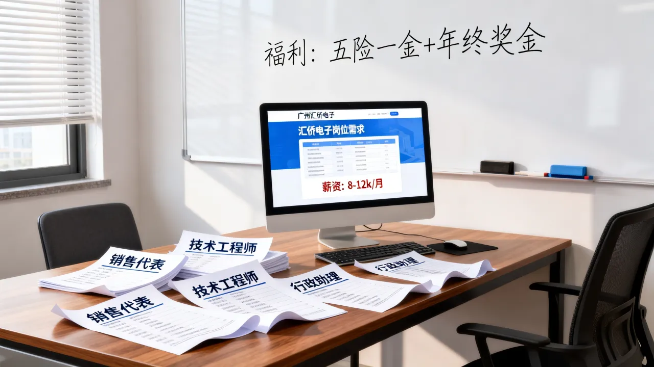 广州汇侨电子招聘职位有哪些？汇侨电子招聘岗位及工资待遇如何？-图3