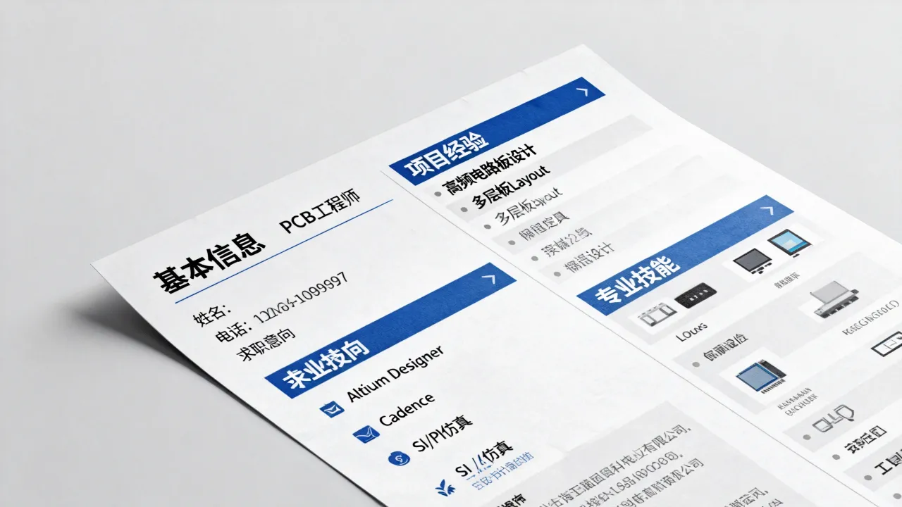 PCB简历怎么写才能过筛？求职PCB工程师简历重点是什么？-图2