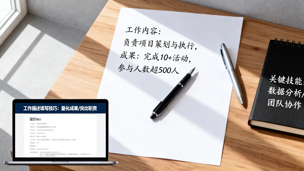 工作描述怎么填写,简历工作描述填写技巧有哪些-图1 工作描述怎么填写,简历工作描述填写技巧有哪些-图1