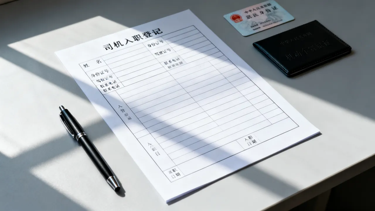司机表格怎么填?司机入职登记表怎么填写?