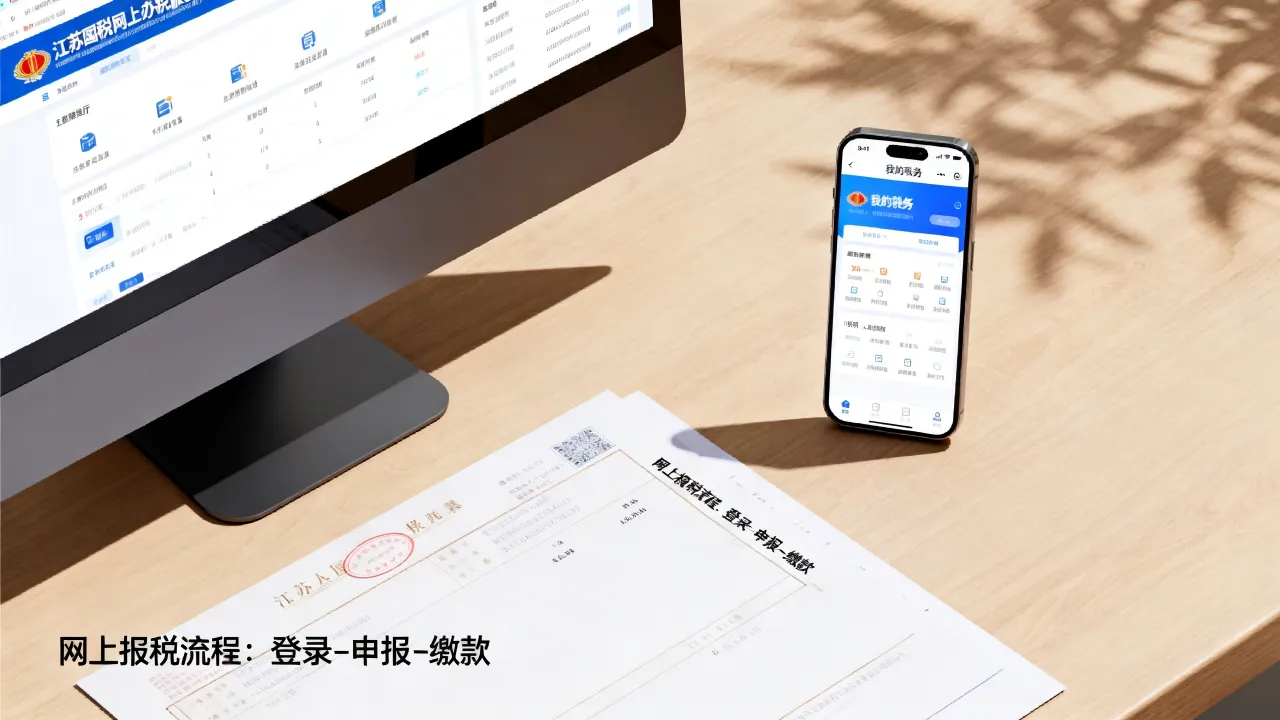 江苏国税如何查询?网上报税流程是什么?-图2 江苏国税如何查询?网上报税流程是什么?-图2
