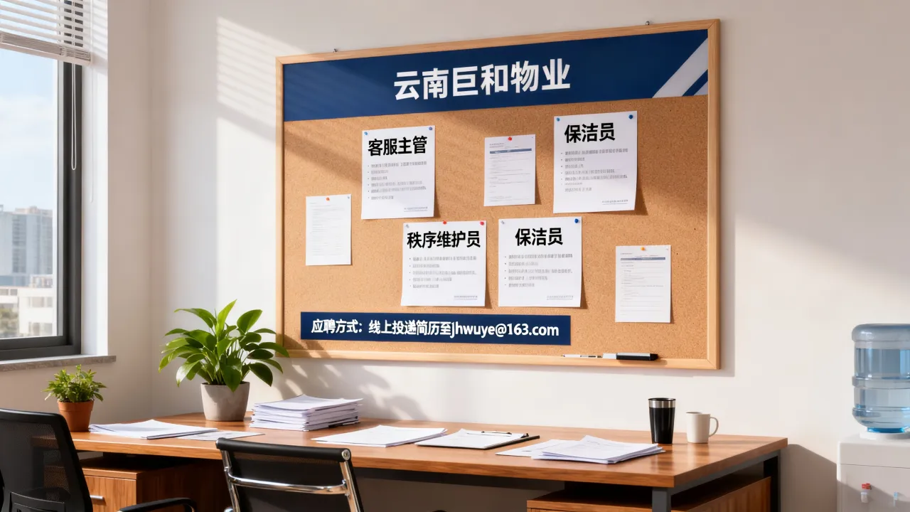 云南巨和物业最新招聘信息有哪些岗位,怎么应聘
