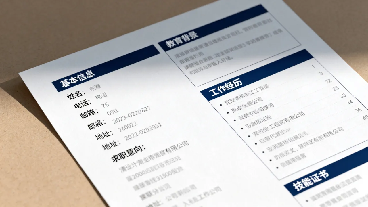 简历模版怎么设计?求职简历模板排版格式攻略-图2 简历模版怎么设计?求职简历模板排版格式攻略-图2