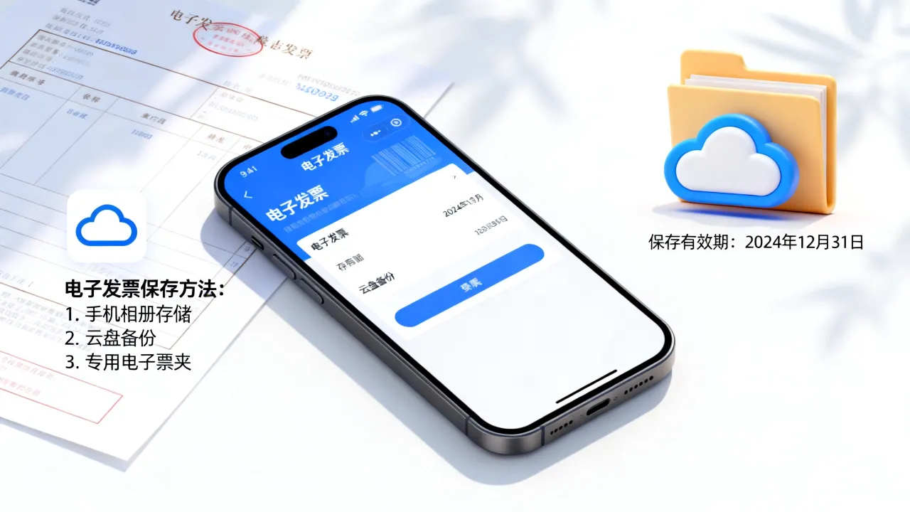 电子发票如何保存，电子发票保存有效期多久