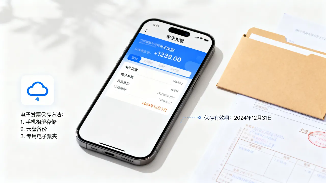 电子发票如何保存，电子发票保存有效期多久-图2