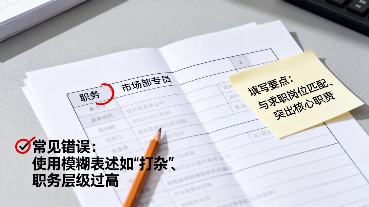 简历职务怎么填写,有哪些填写要点和常见错误-图1 简历职务怎么填写,有哪些填写要点和常见错误-图1