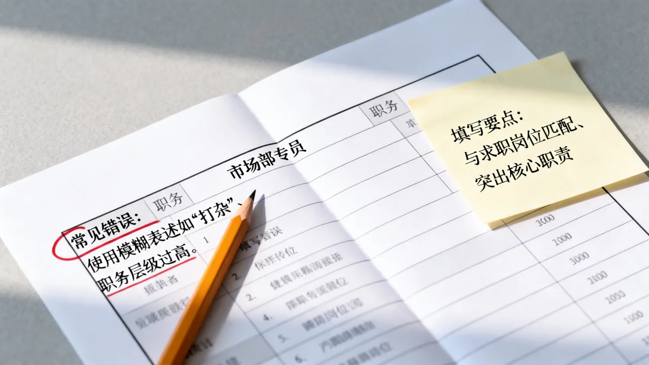 简历职务怎么填写,有哪些填写要点和常见错误-图2 简历职务怎么填写,有哪些填写要点和常见错误-图2