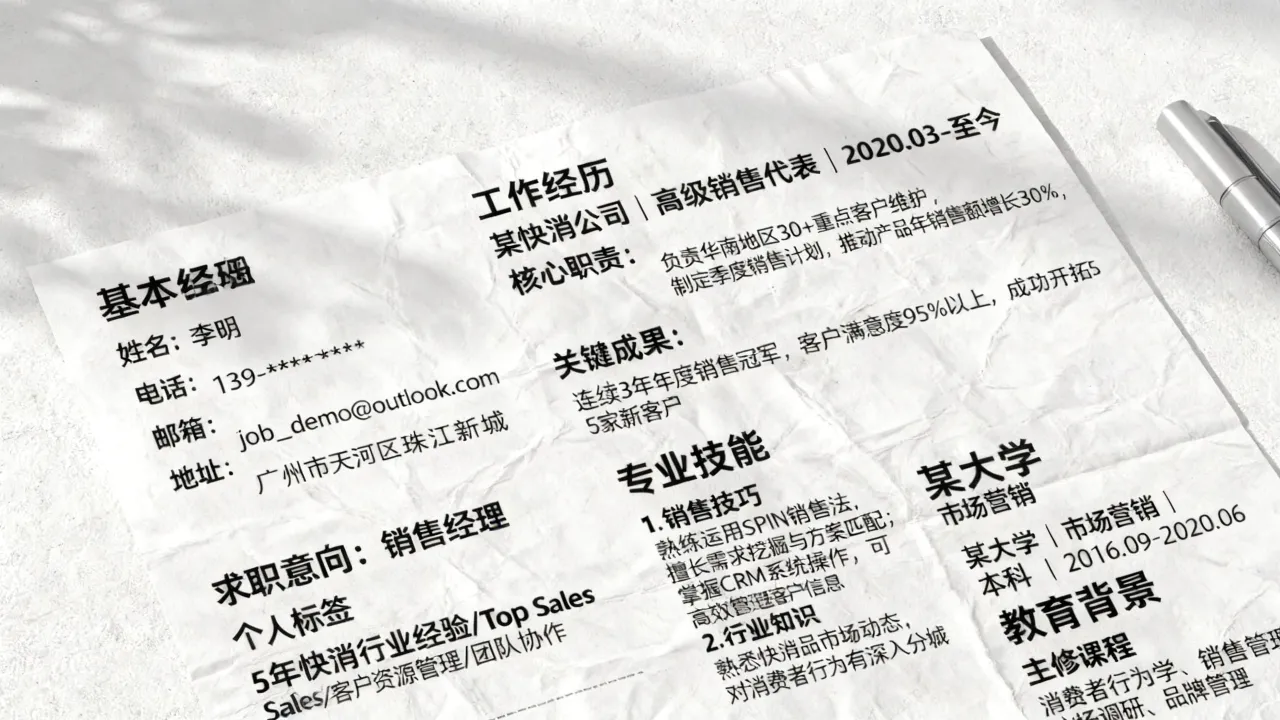 销售简历怎么写,销售简历怎么写才能让HR眼前一亮-图1 销售简历怎么写,销售简历怎么写才能让HR眼前一亮-图1