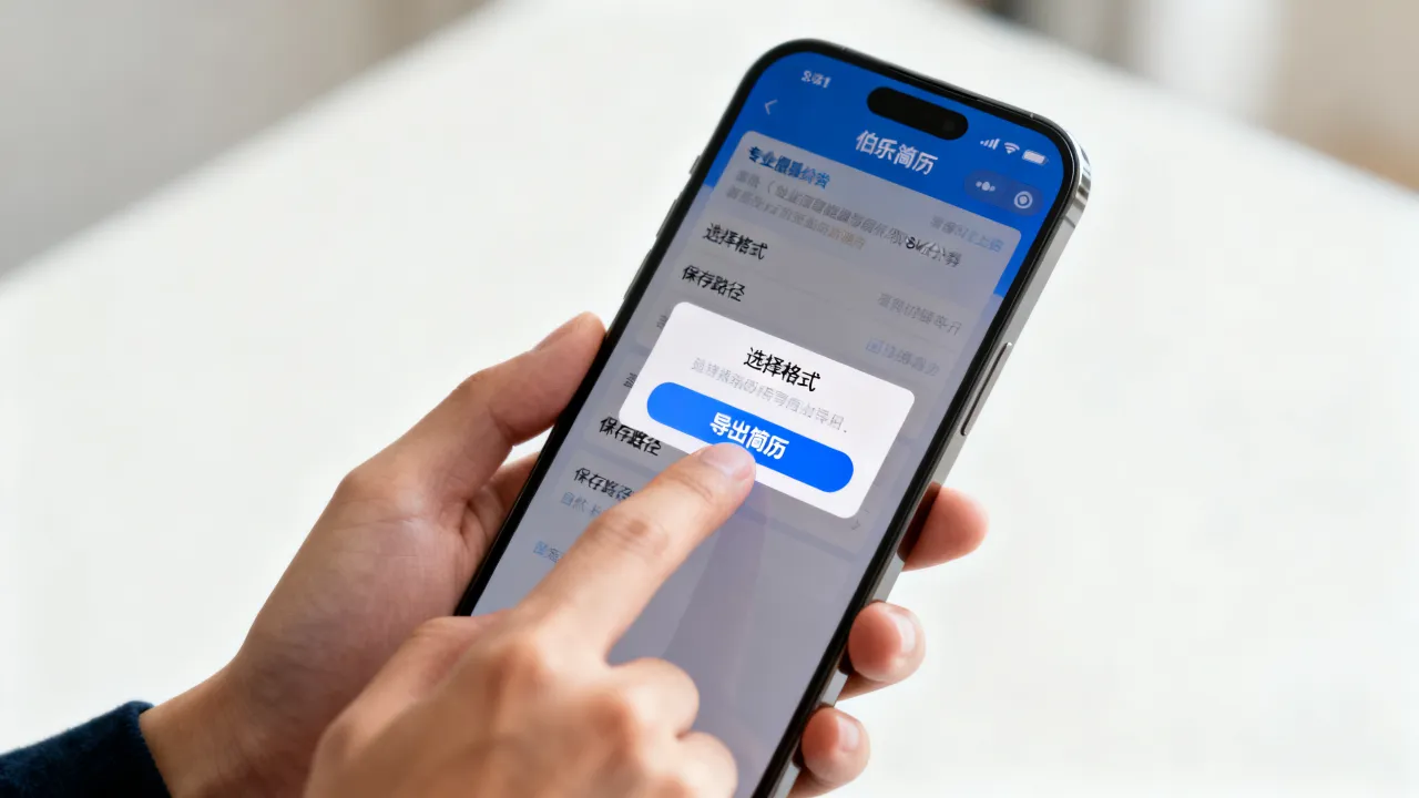 伯乐简历怎么导出,如何在手机端快速导出伯乐简历文件-图1 伯乐简历怎么导出,如何在手机端快速导出伯乐简历文件-图1