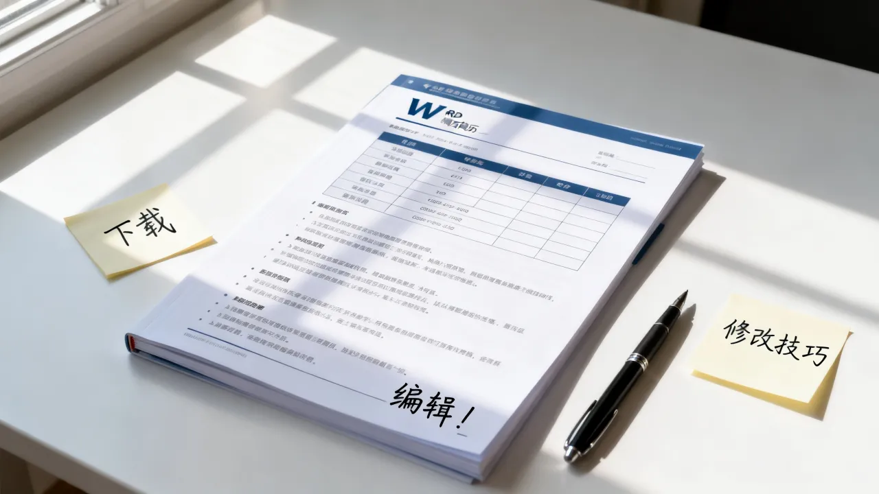 简历怎么下载编辑?Word简历模板编辑修改技巧-图3 简历怎么下载编辑?Word简历模板编辑修改技巧-图3