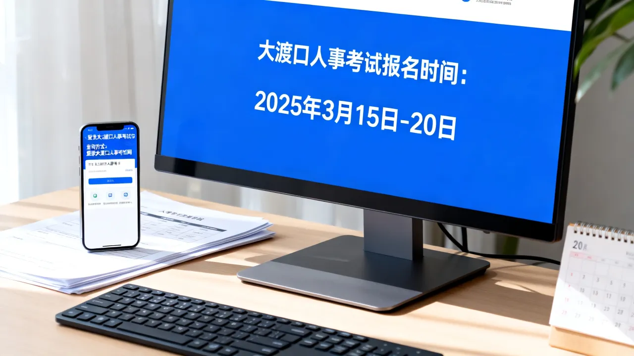 大渡口人事考试报名时间是什么时候？如何查询-图2