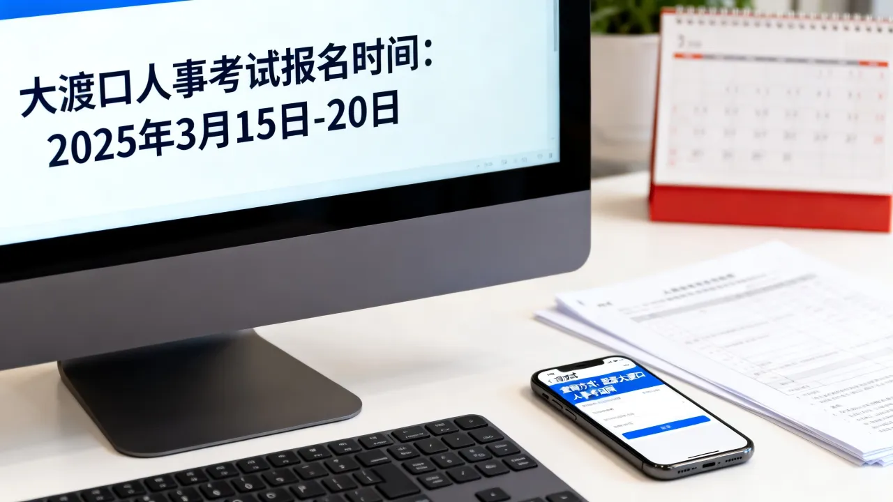 大渡口人事考试报名时间是什么时候？如何查询-图3