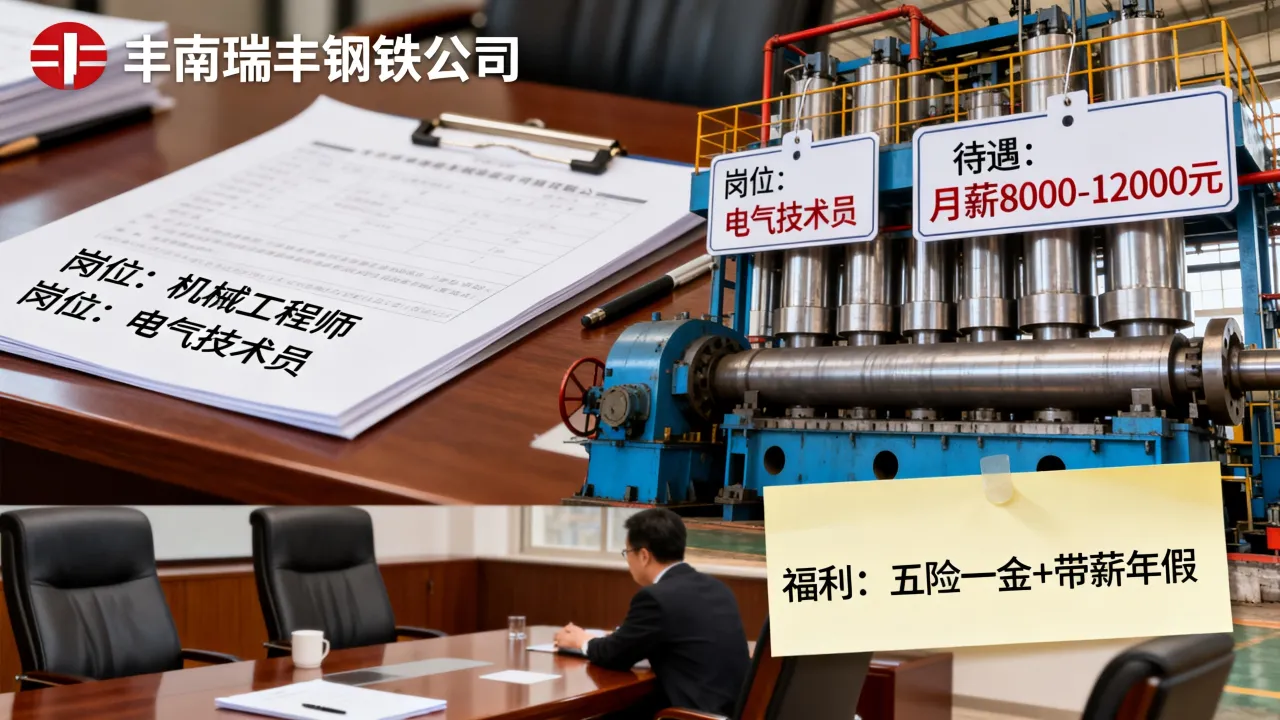 丰南瑞丰钢铁公司招聘岗位有哪些？瑞丰钢铁招聘待遇怎么样