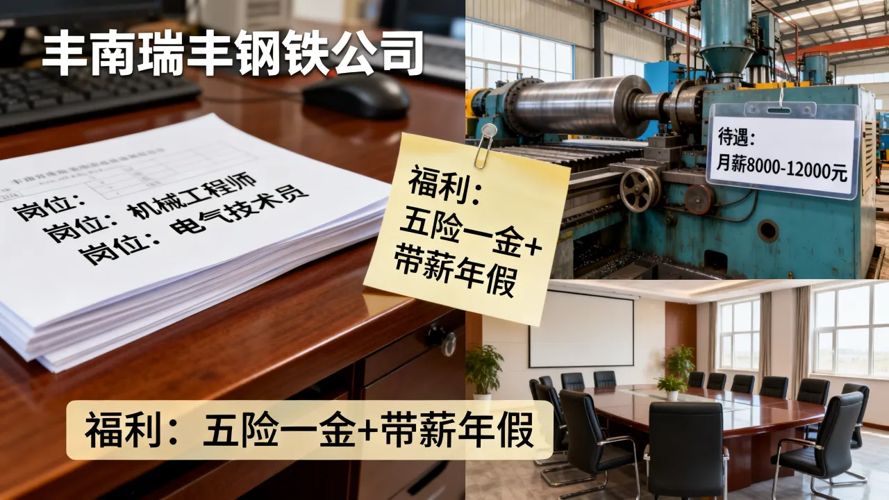 丰南瑞丰钢铁公司招聘岗位有哪些？瑞丰钢铁招聘待遇怎么样-图2