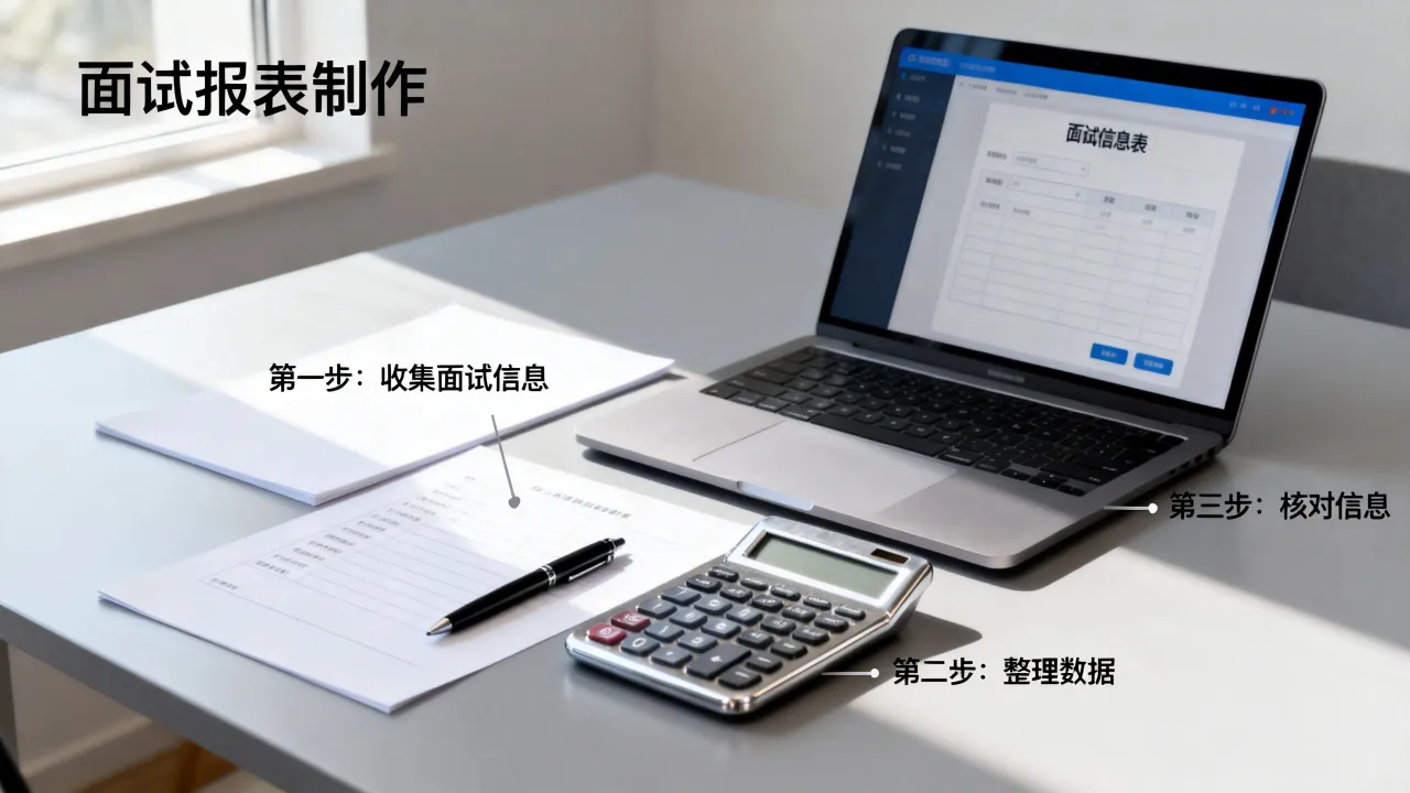 面试报表怎么制作?详细制作步骤有哪些