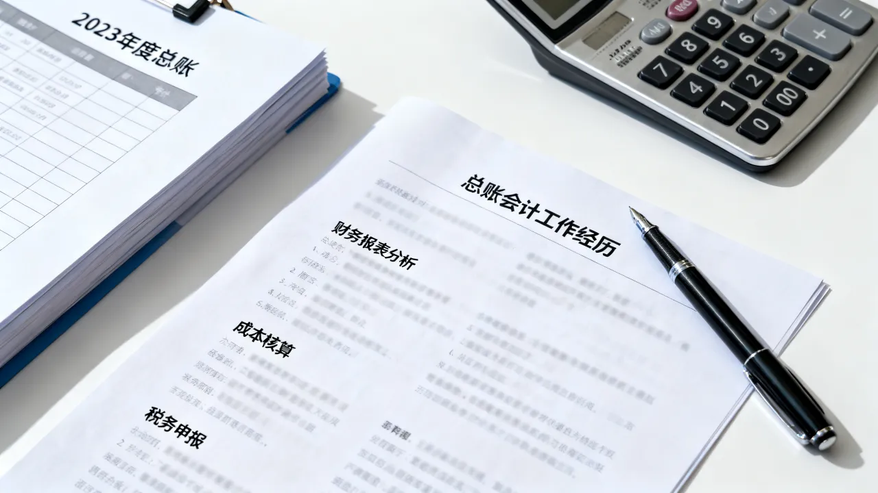 总账简历怎么写,总账会计简历工作经历怎么写?