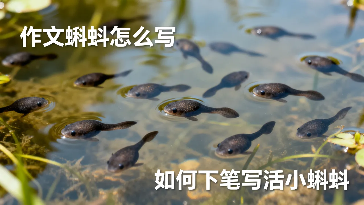 作文蝌蚪怎么写，如何下笔写活小蝌蚪？-图2