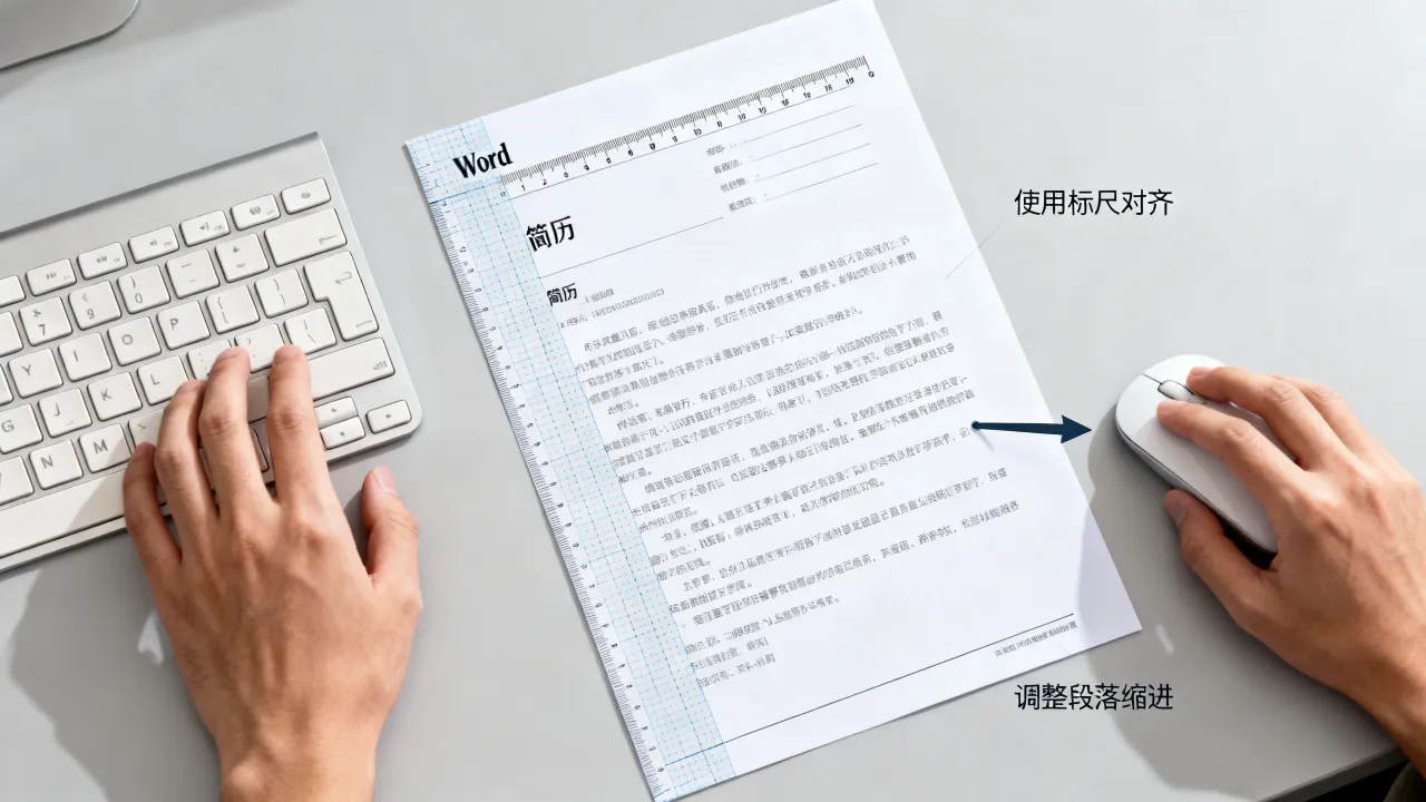 简历对齐怎么调整,Word简历排版如何快速对齐-图3 简历对齐怎么调整,Word简历排版如何快速对齐-图3