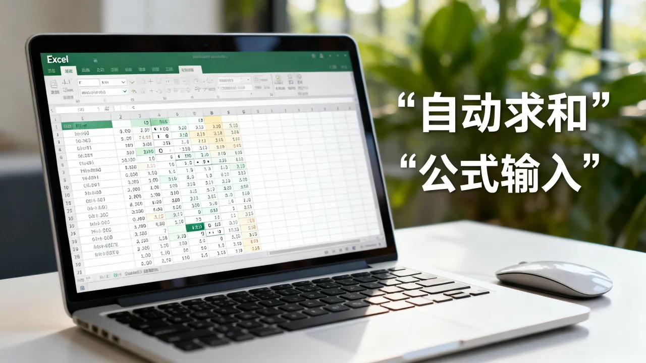 Excel表怎么算?Excel表格公式怎么输入和自动求和?