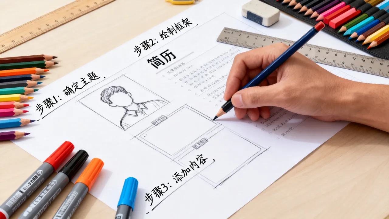 图画简历怎么写,手绘简历模板教程大全文案?