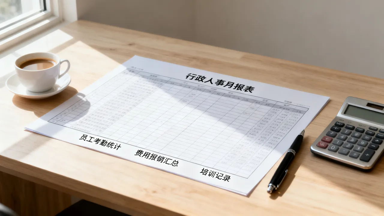 行政人事月报表怎么做，行政人事月报表包括哪些内容？-图1