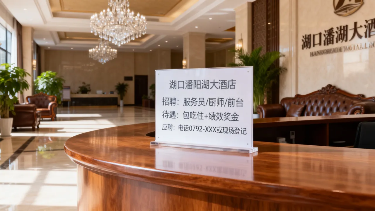 湖口潘阳湖大酒店招聘吗？待遇怎么样，怎么应聘-图1