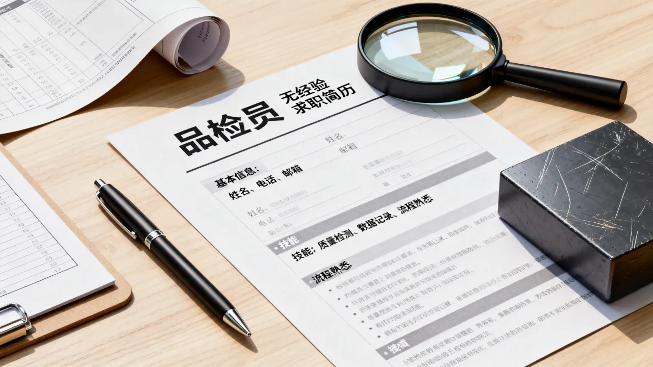 品检履历怎么写?品检员没有经验简历怎么写?