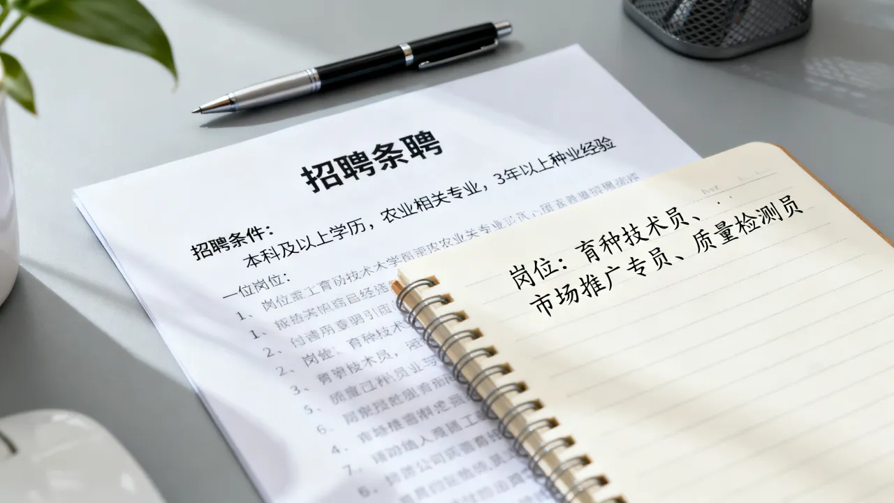 鸿基公主岭种业招聘条件是什么?有哪些岗位在招人?-图2 鸿基公主岭种业招聘条件是什么?有哪些岗位在招人?-图2