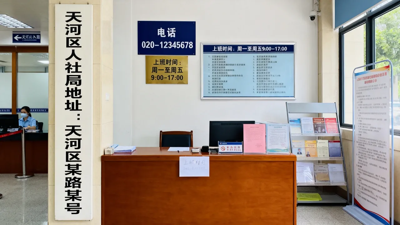 广州天河人事局地址在哪里？天河区人社局电话上班时间怎么查